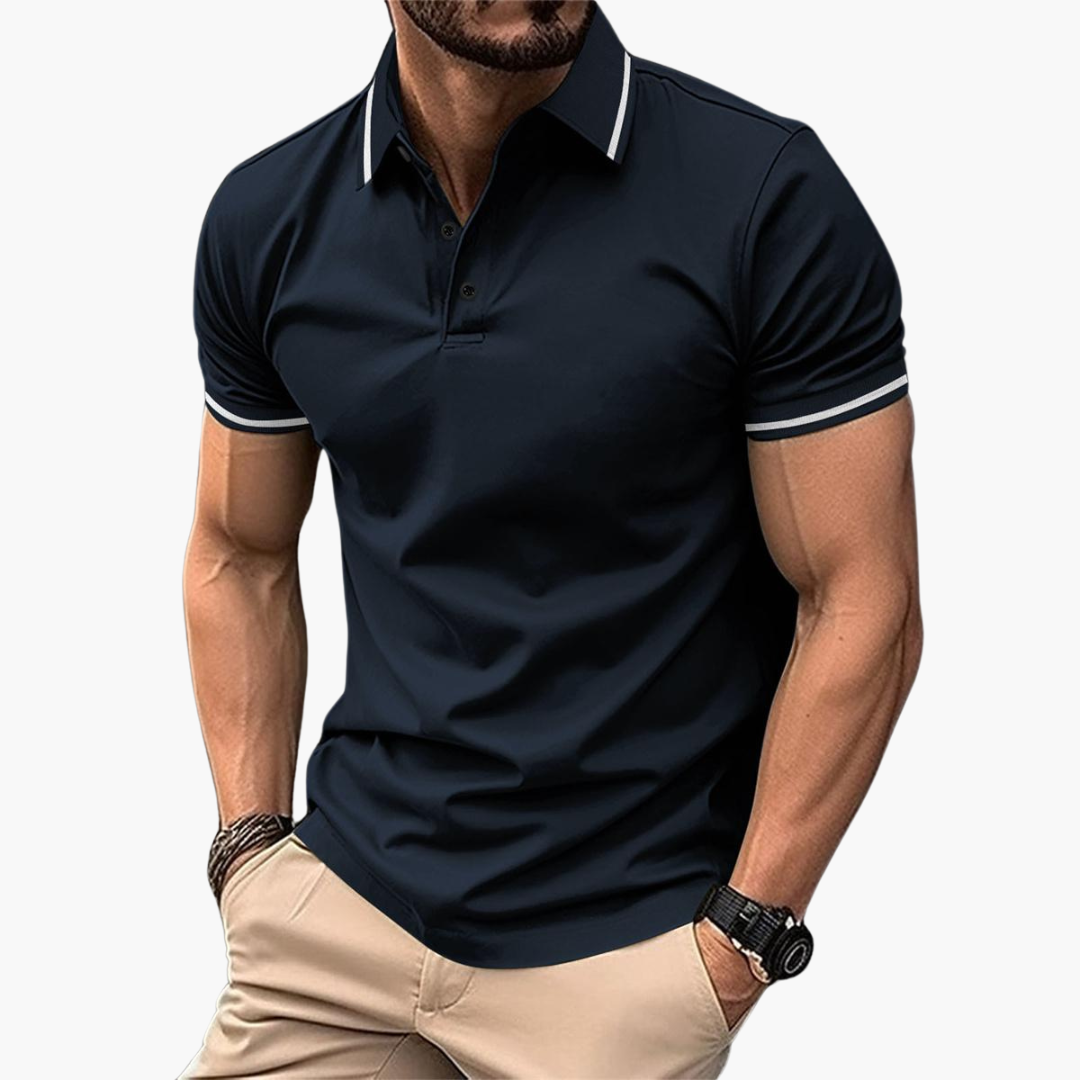 Håkan™ | Slim Fit Pikétröja med Tidlös Stil