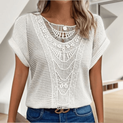 Elsa-Marie™ | Den eleganta Ibiza-blusen för soliga dagar