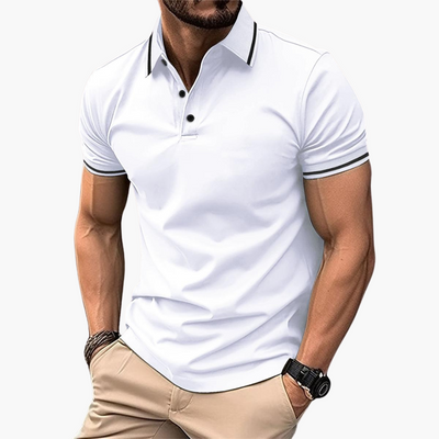 Håkan™ | Slim Fit Pikétröja med Tidlös Stil