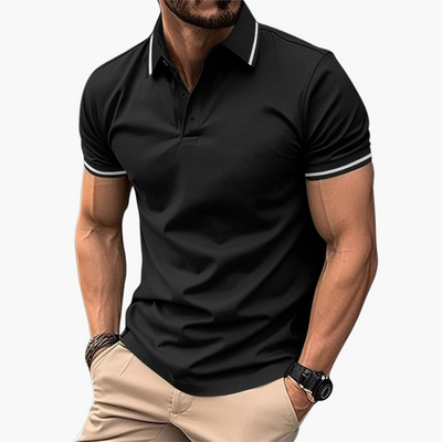Håkan™ | Slim Fit Pikétröja med Tidlös Stil