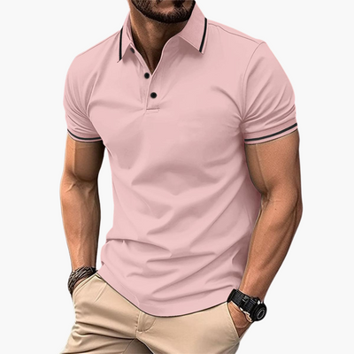 Håkan™ | Slim Fit Pikétröja med Tidlös Stil