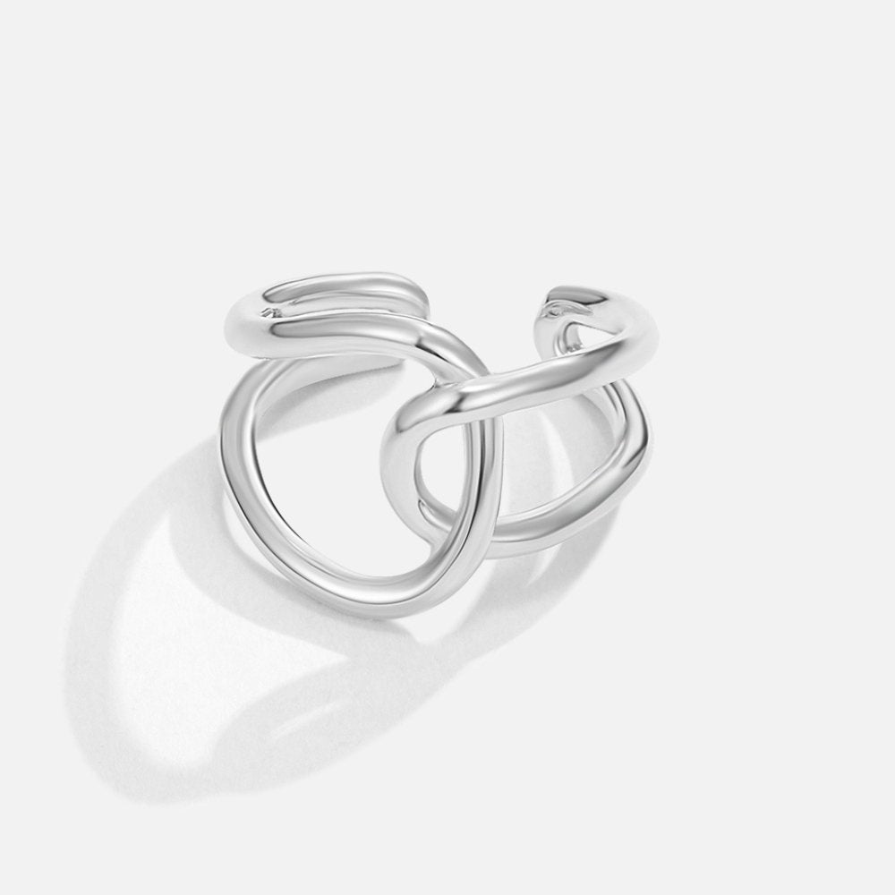 Loop – Öppen Silverring med Mjuk Form