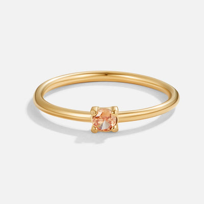 Color Pop – Tunn Ring med Färgad Sten (12 färger)