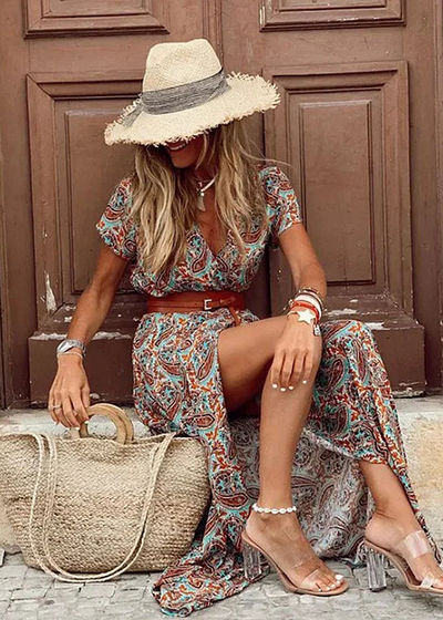Ronja™ | Boho Maxiklänning med Lätt Elegans